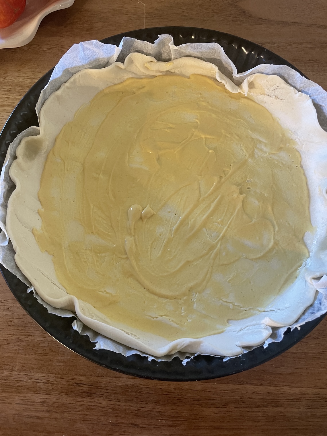 moutarte et fond de tarte